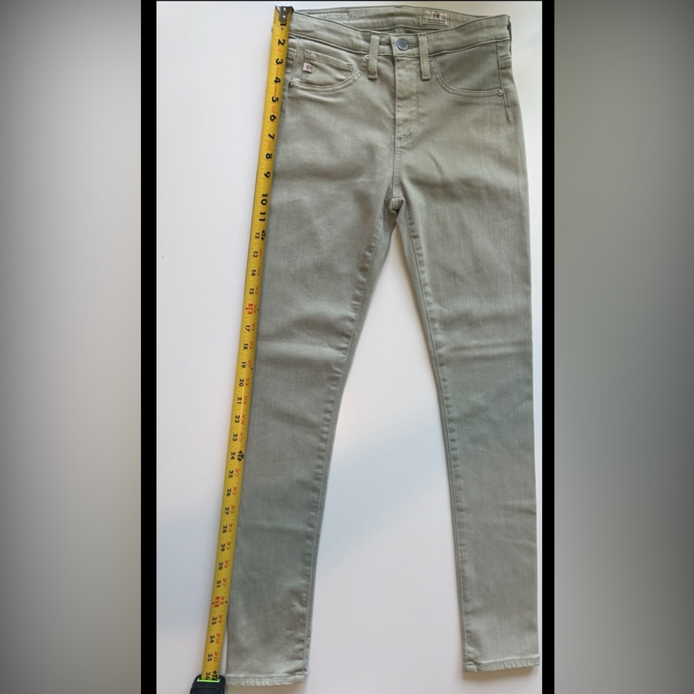 New AG JEANS Farrah High-Rise Skinny Ankle Women's 23x28 Sulfur Agave Seamless - Picture 5 of 5